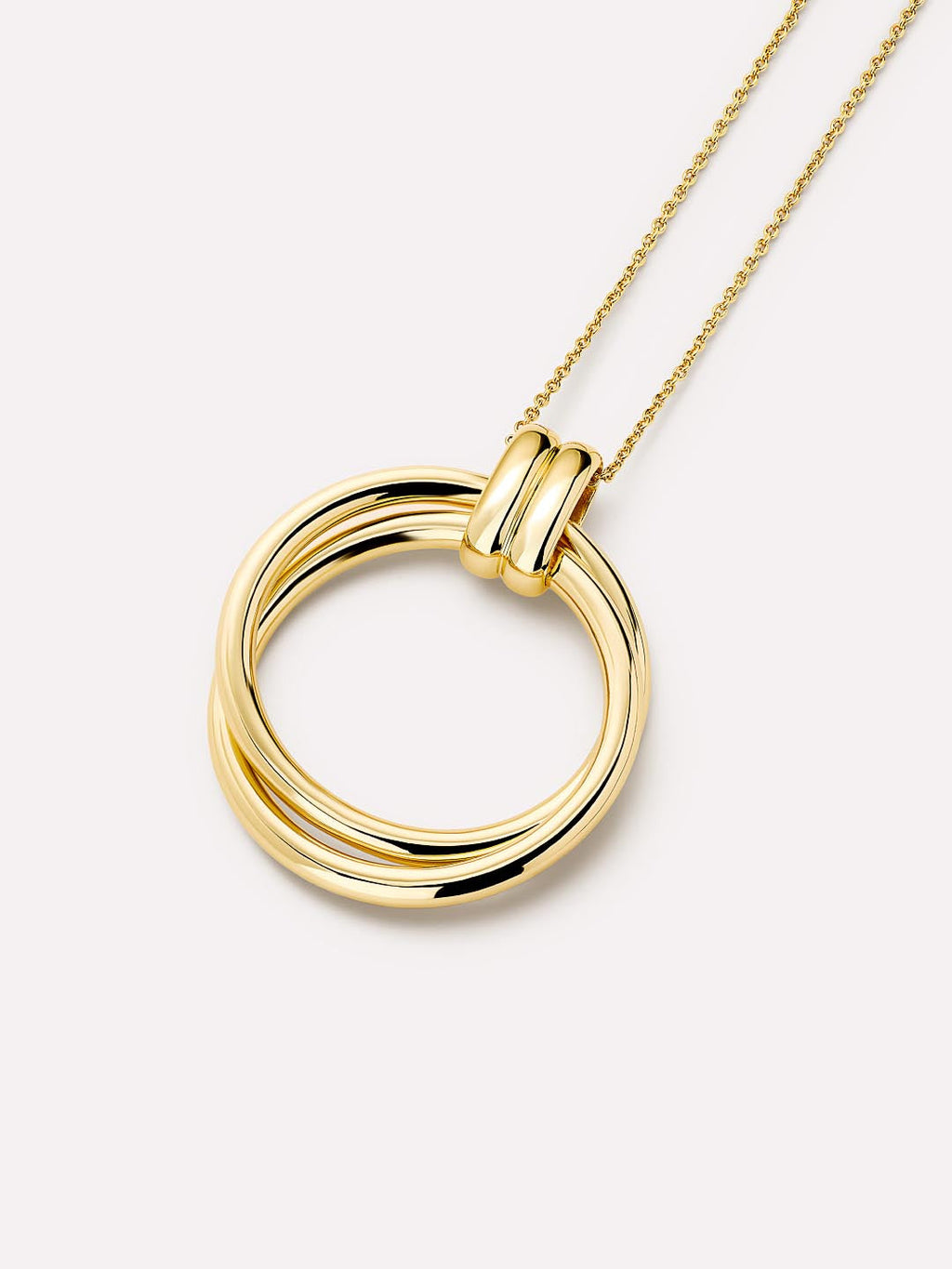 Gold Pendant Necklace - Penny by MAVERA