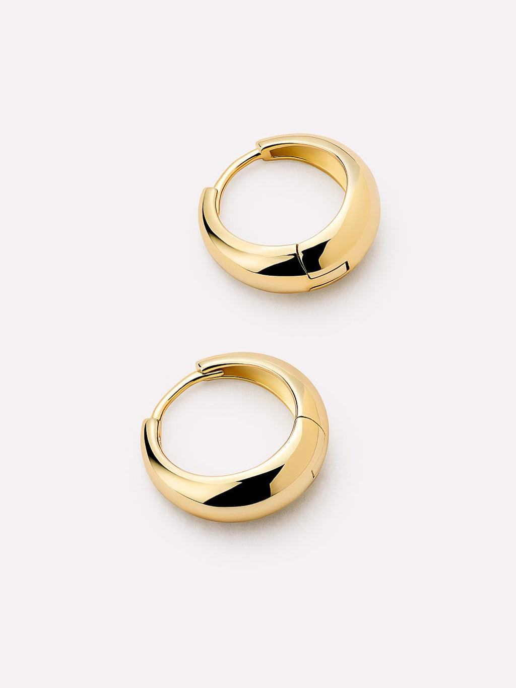 Small Gold Hoop Earrings - Nate Medium by MAVERA