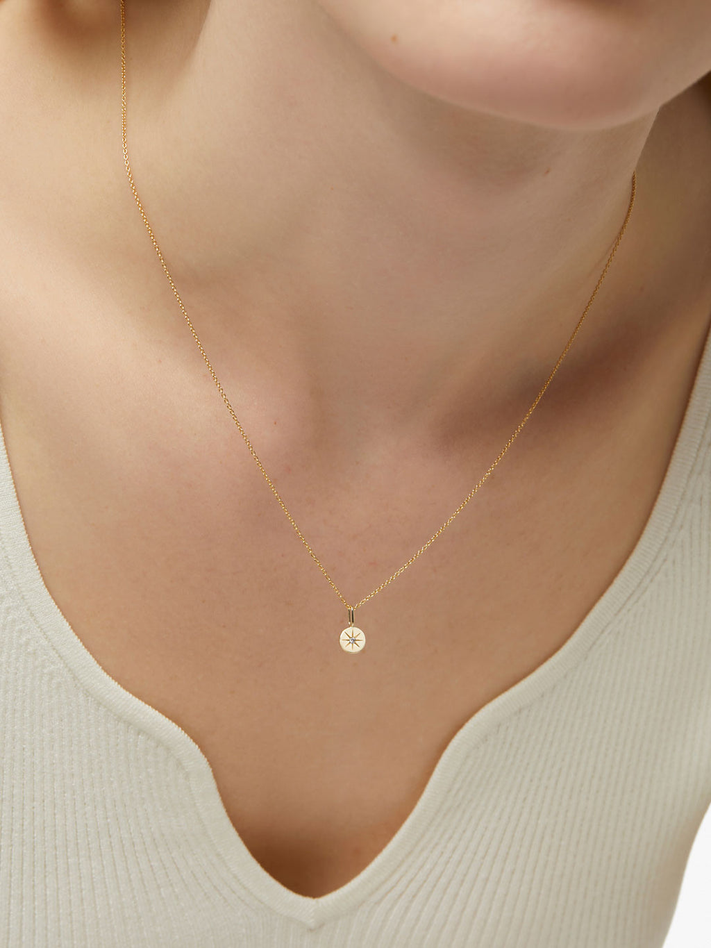 Gold Pendant - Gold Star Charm by MAVERA