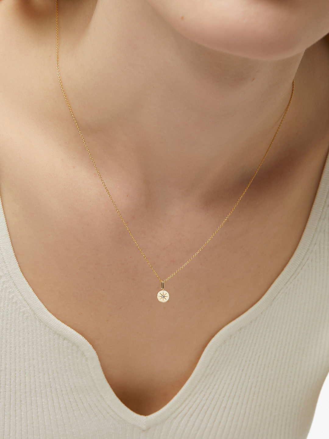 Gold Pendant - Gold Star Charm by MAVERA