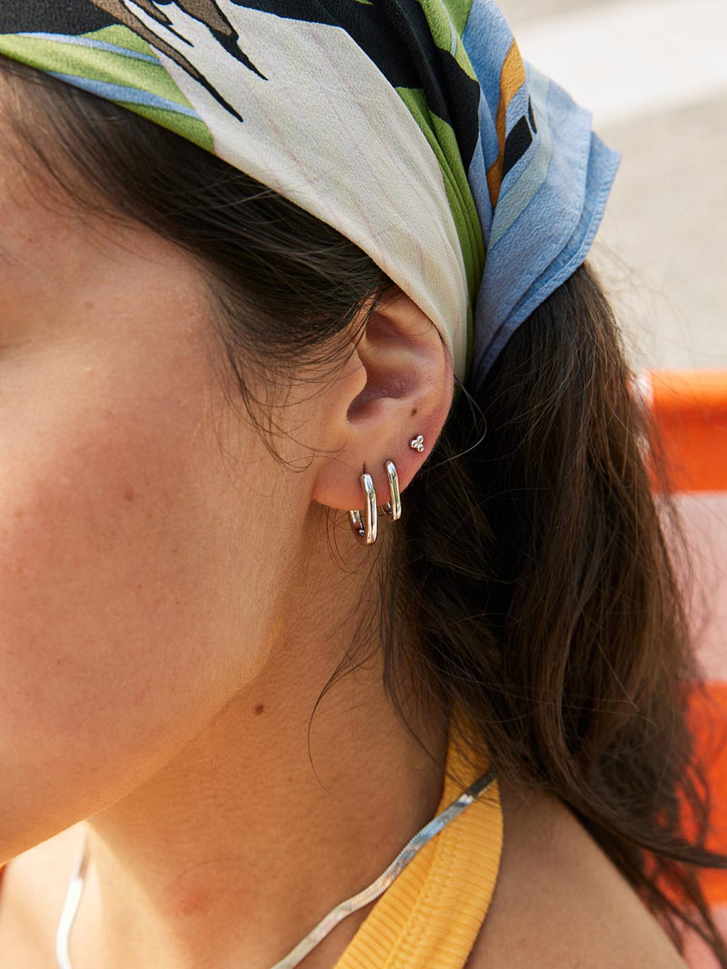 Silver Hoop Earrings - Rox Small Silver by MAVERA