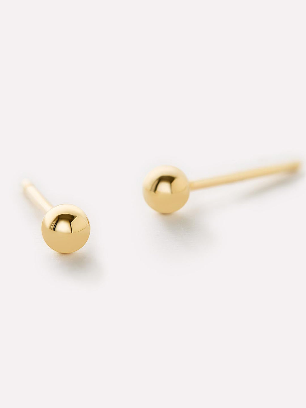 Gold Stud Earrings - Gold Mini Ball Studs by MAVERA
