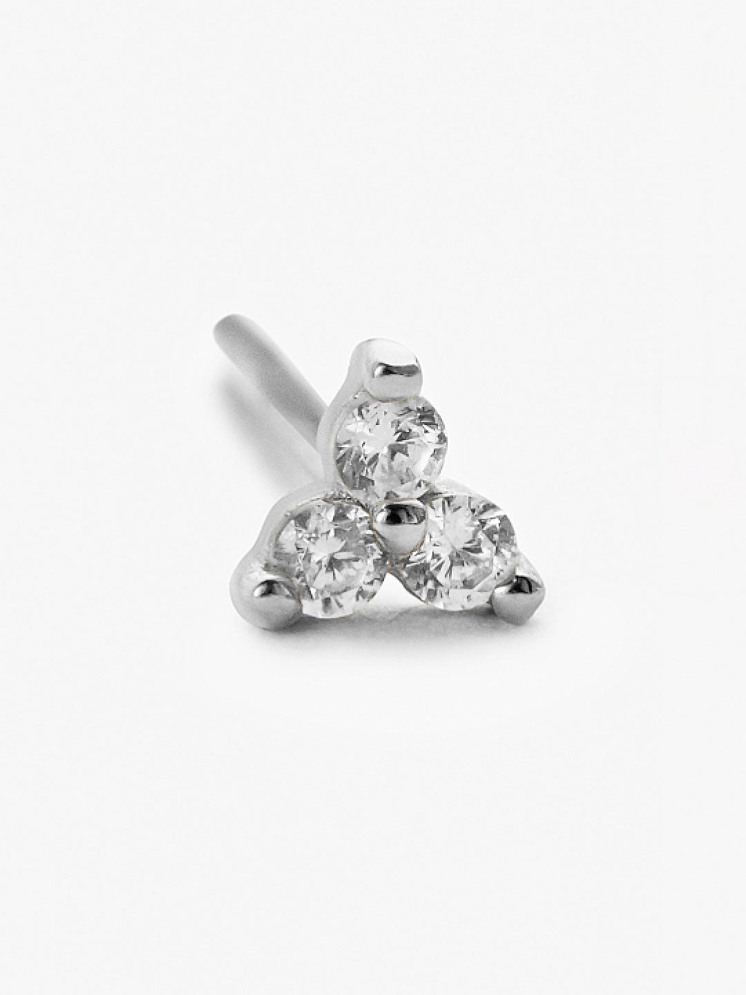 Small Stud Earring - Zara Silver by MAVERA