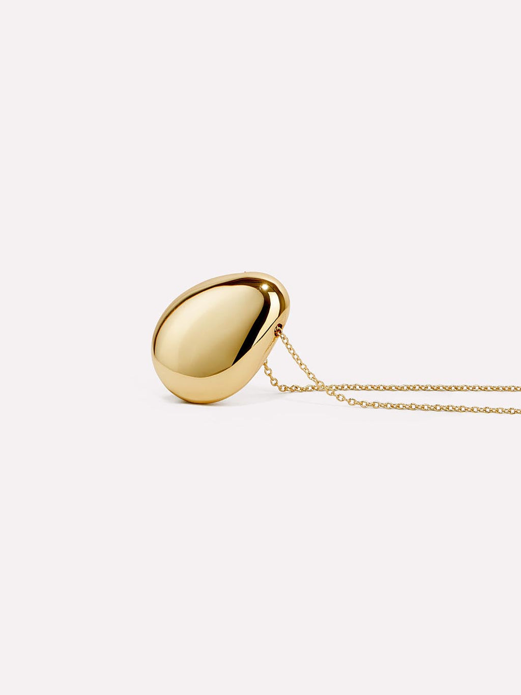 Gold Pendant Necklace - Pebble by MAVERA