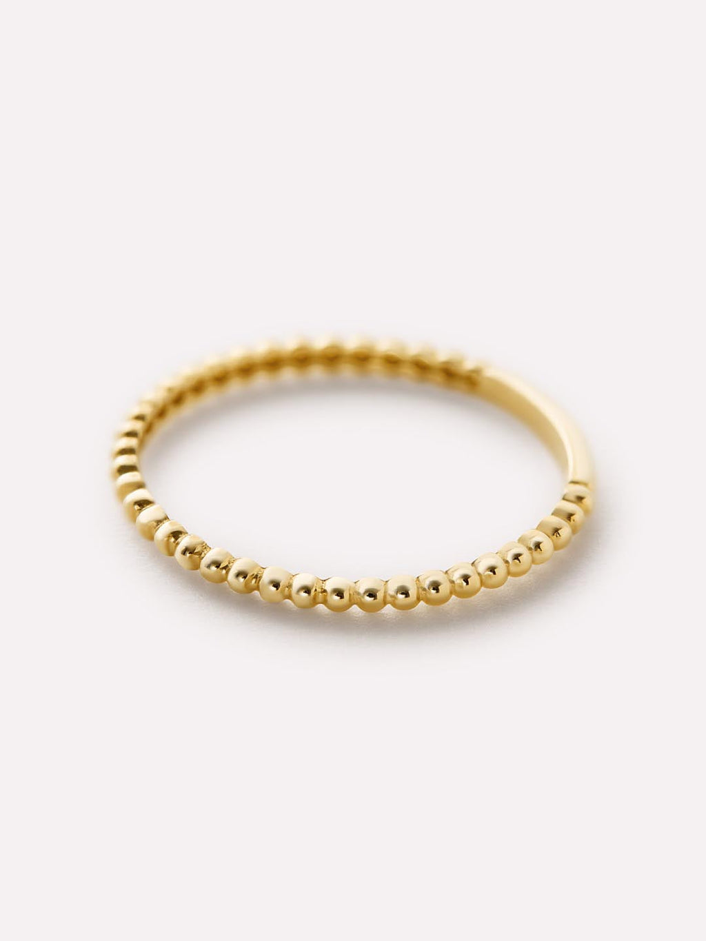 Gold Band Ring - Gold Bead Ring by MAVERA