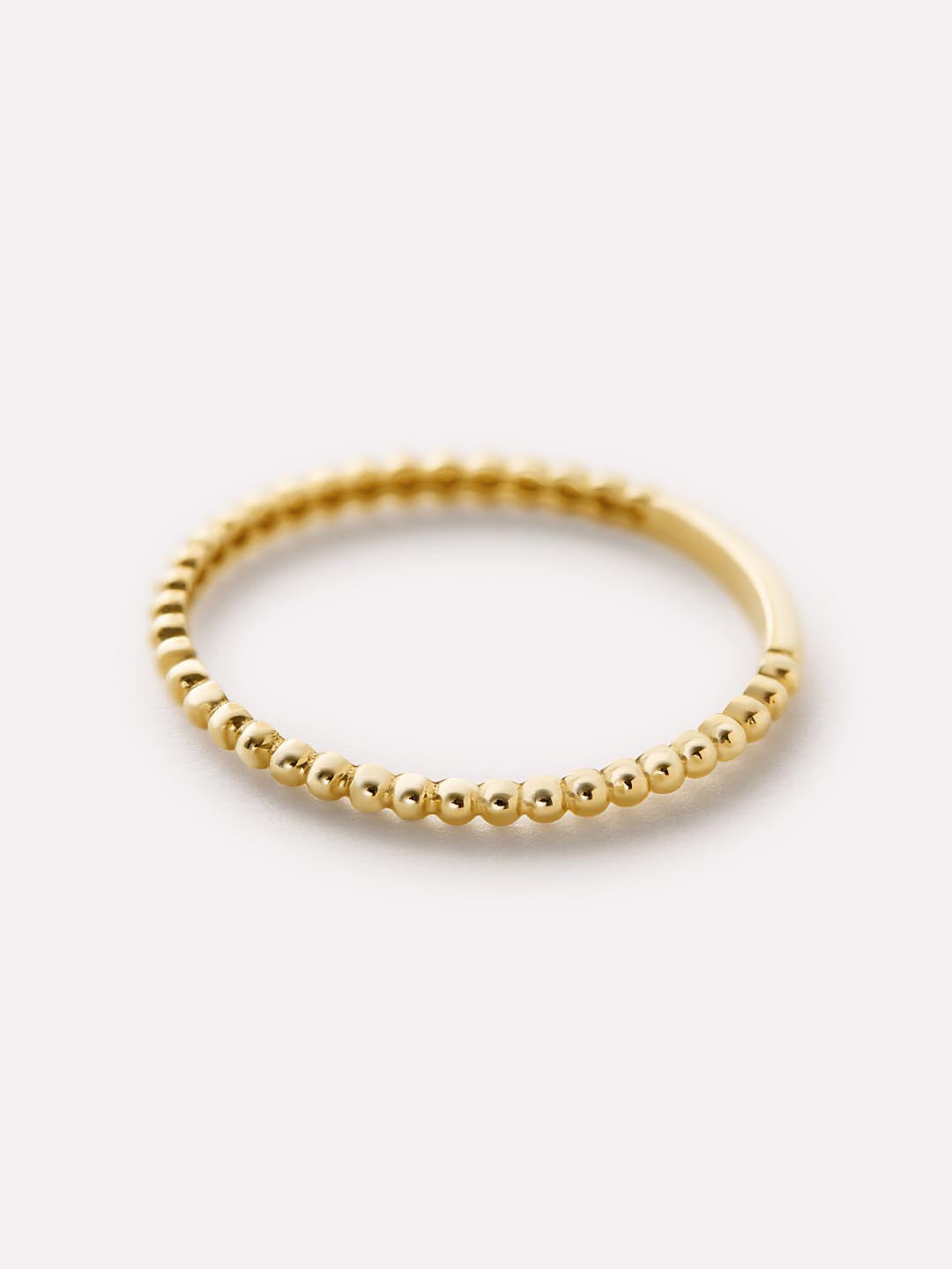 Gold Band Ring - Gold Bead Ring by MAVERA