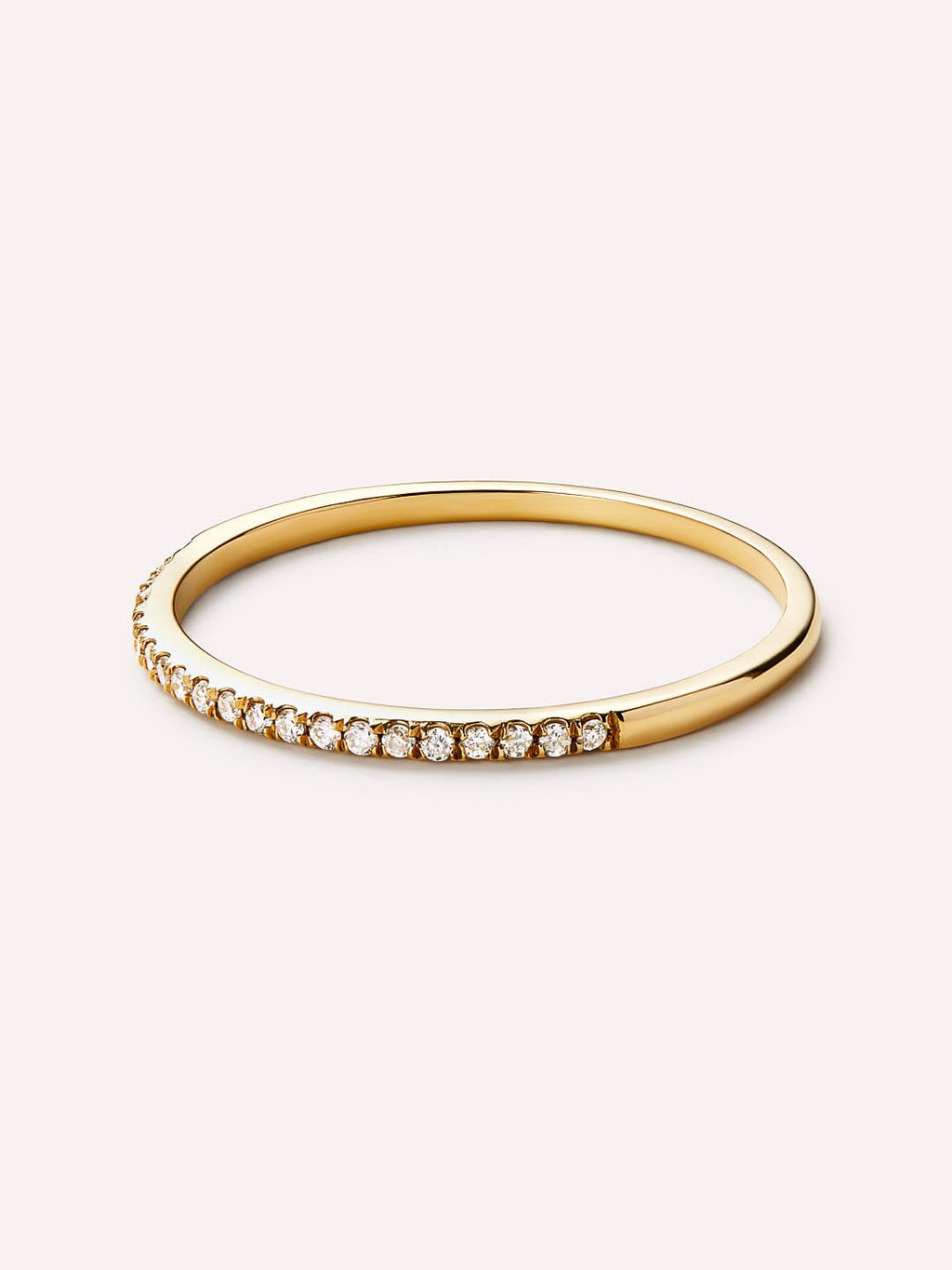 Gold Band Ring - Gold Diamond Eternity Ring by MAVERA