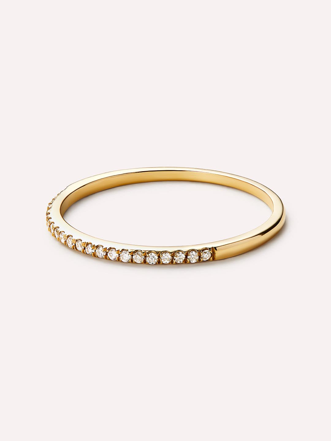 Gold Band Ring - Gold Diamond Eternity Ring by MAVERA