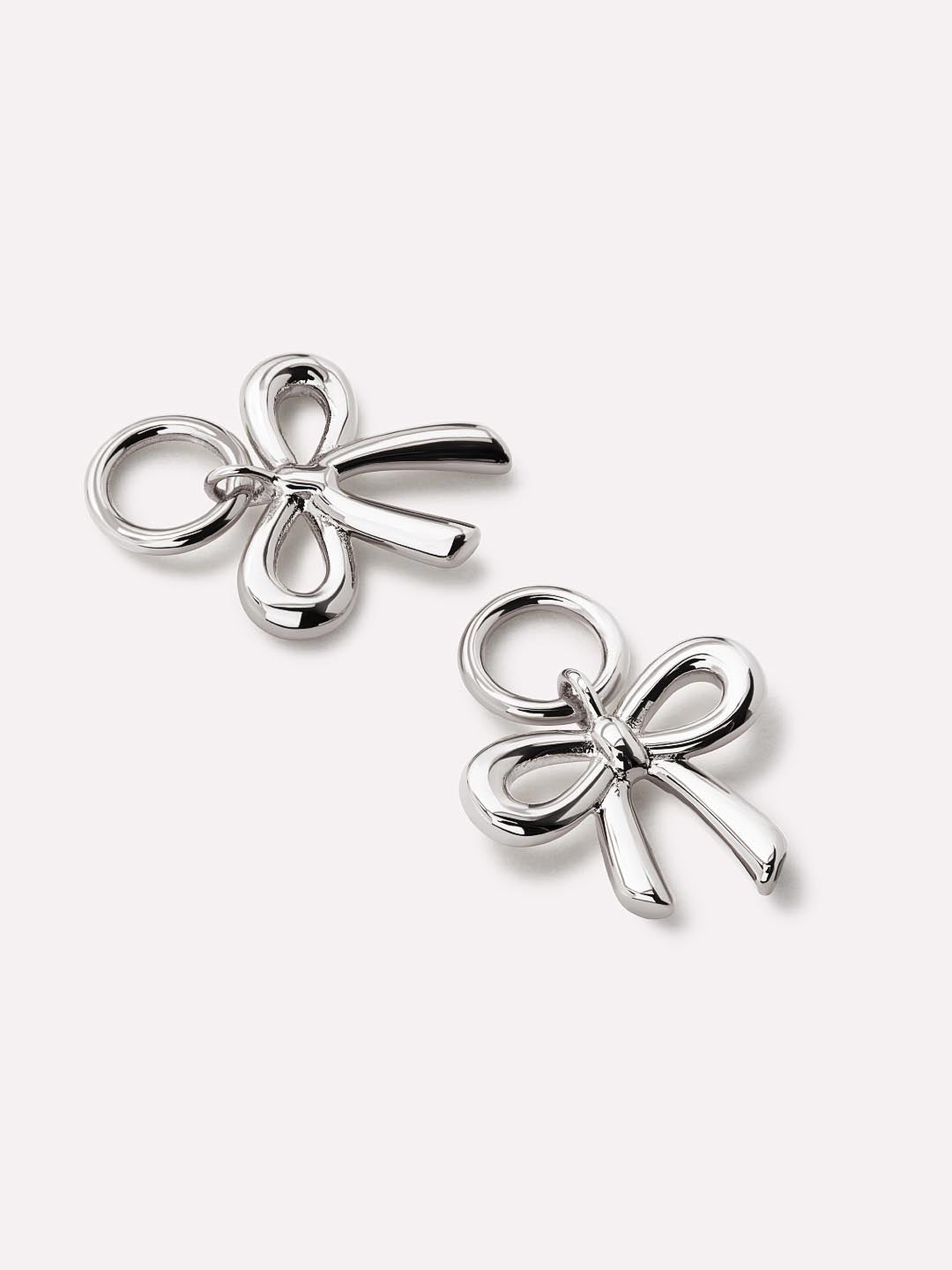 Earring Charms - Bow Charms Silver by MAVERA
