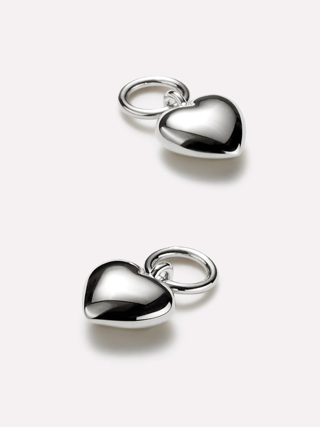Earring Charms - Heart Charms Silver by MAVERA