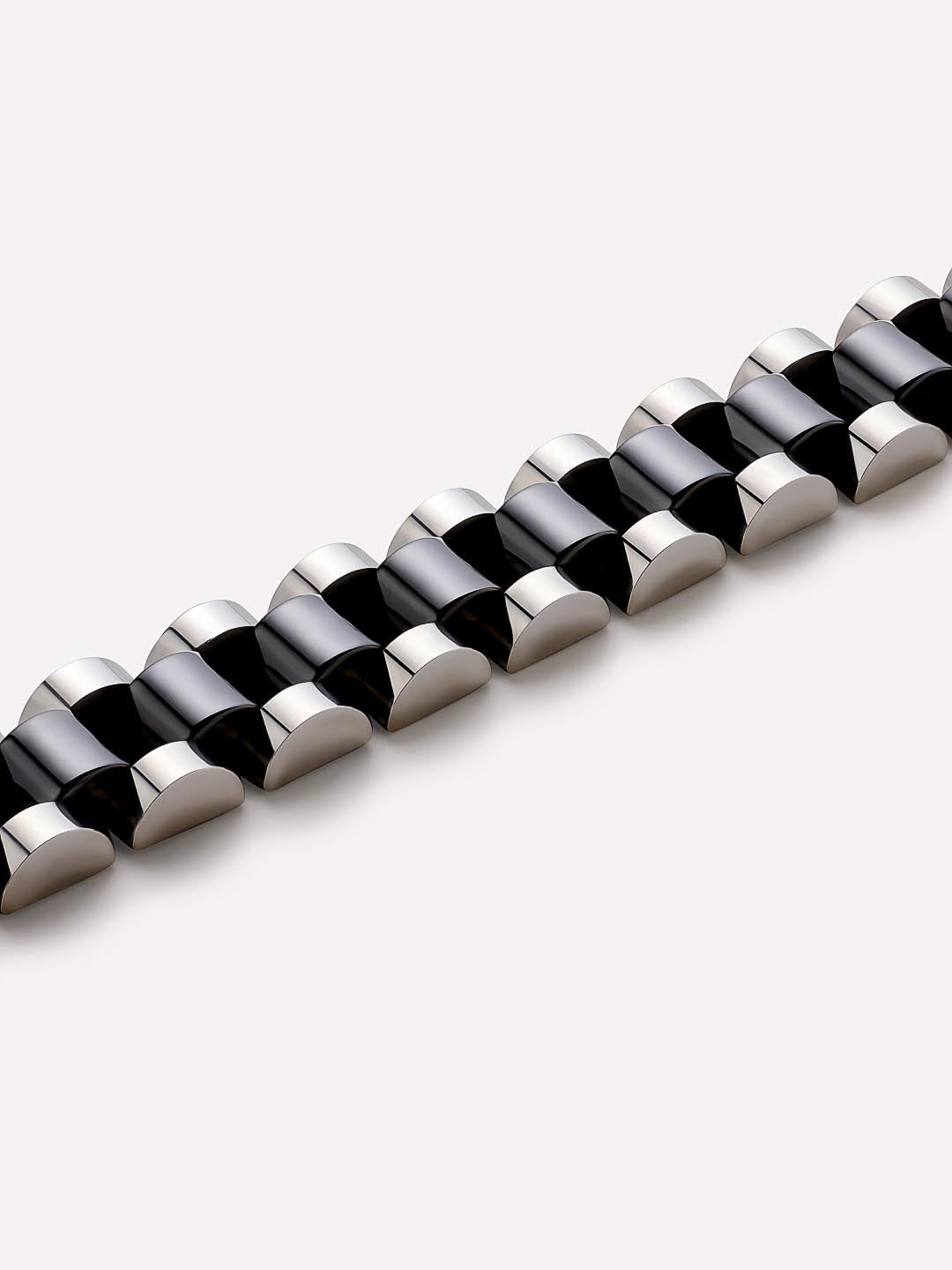 Watch Strap Bracelet - Ora Silver Ceramic by MAVERA