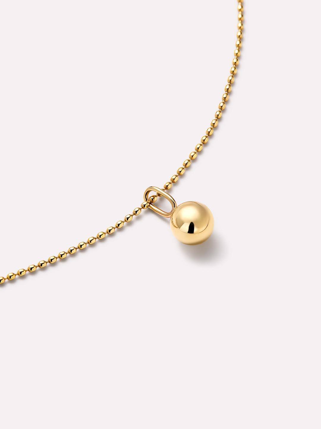 Gold Pendant - Gold Mini Sphere Charm by MAVERA