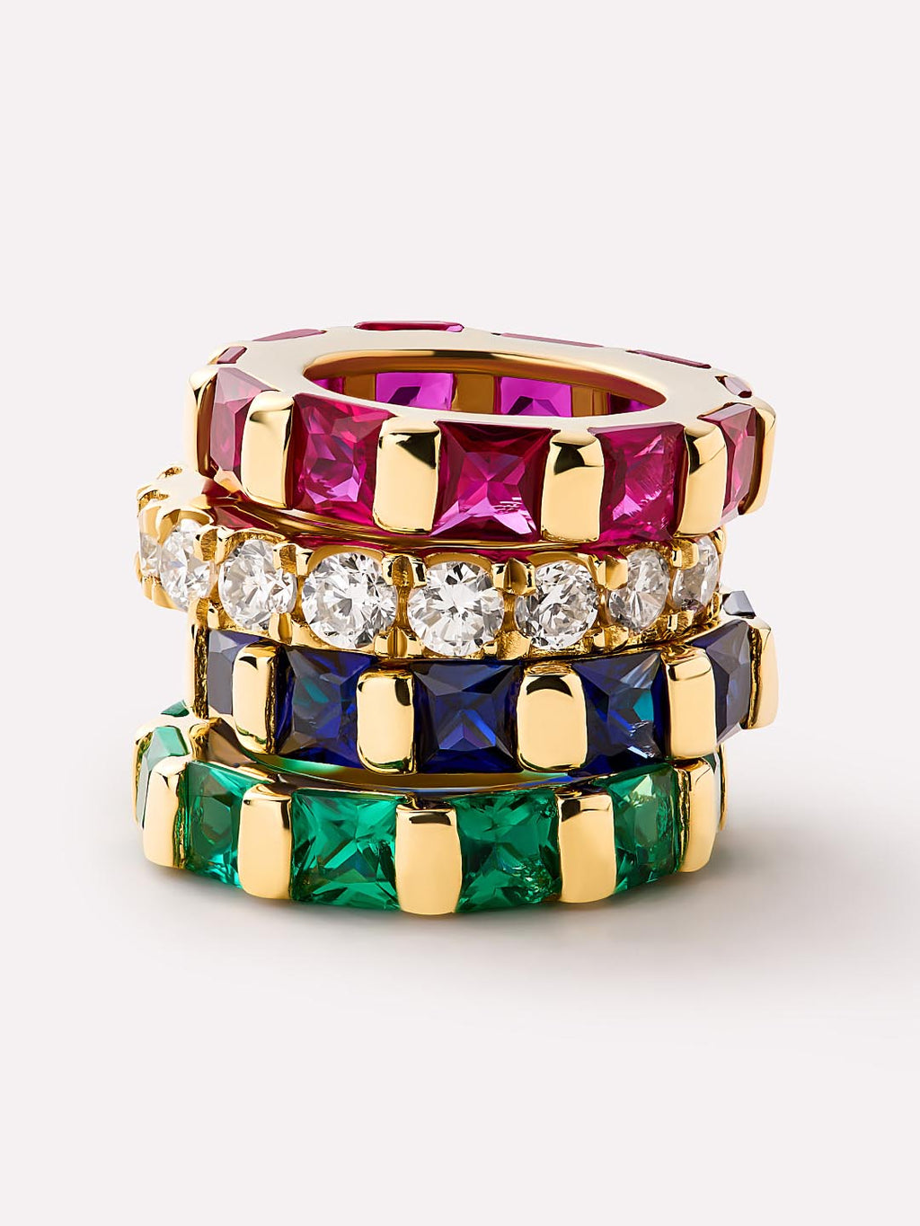 18K gold-plated - Emerald Zeno Charm by MAVERA