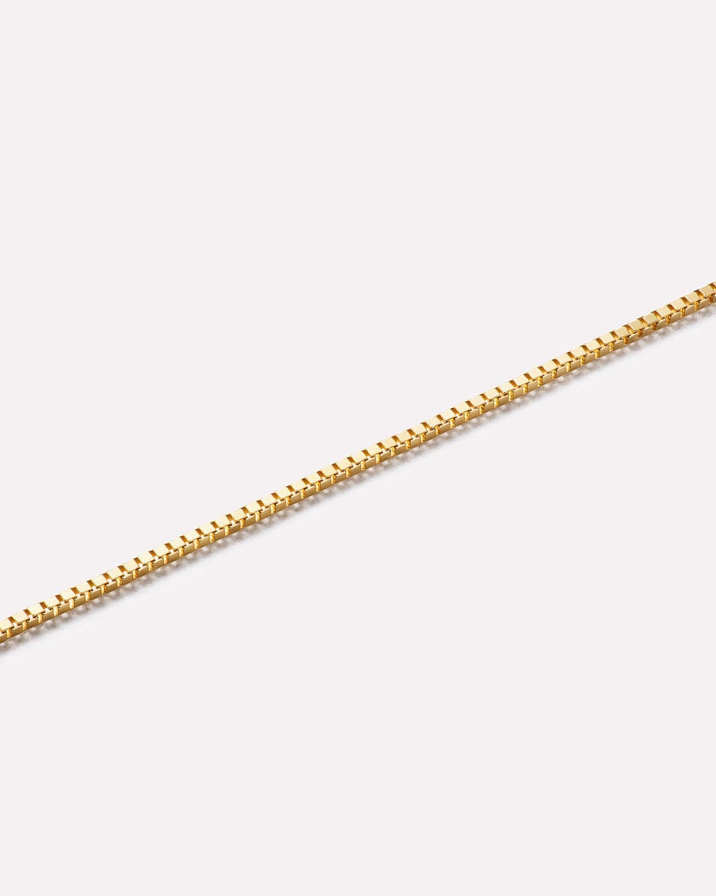 18K gold-plated - Gold Mini Box Chain Bracelet by MAVERA