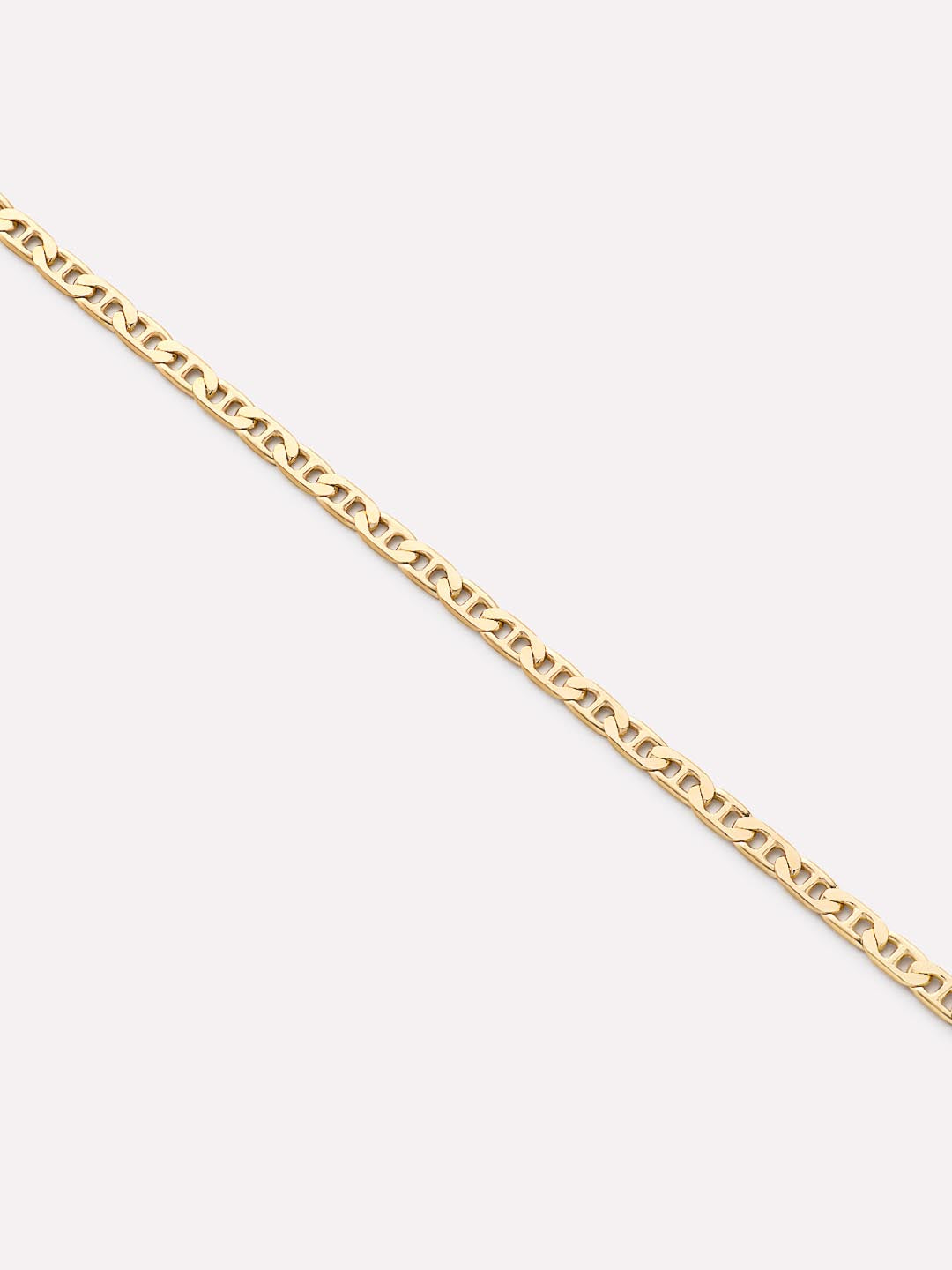 18K gold-plated - Flat Mariner Chain Bracelet by MAVERA
