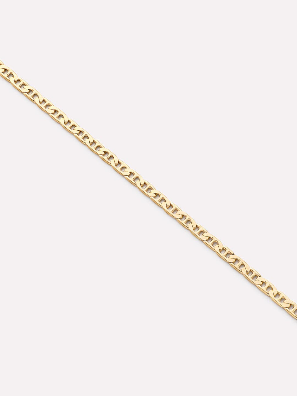 18K gold-plated - Flat Mariner Chain Necklace by MAVERA