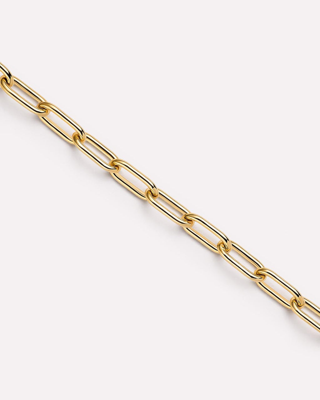18K gold-plated - Large Paperclip Bracelet by MAVERA