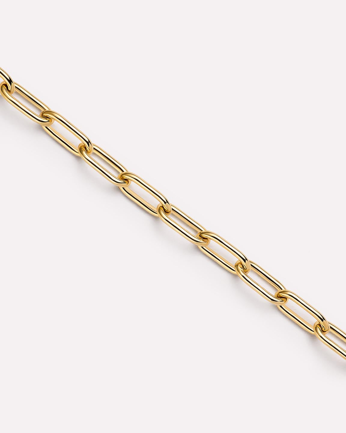 18K gold-plated - Large Paperclip Bracelet by MAVERA