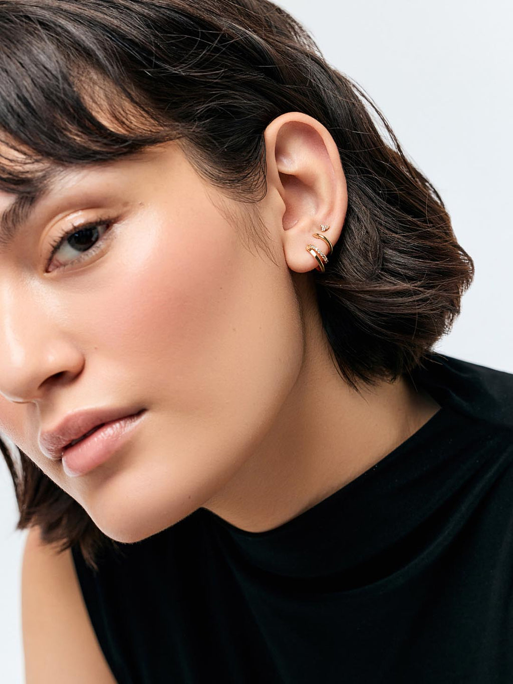 Double Hoop Earrings - Toda Mini by MAVERA