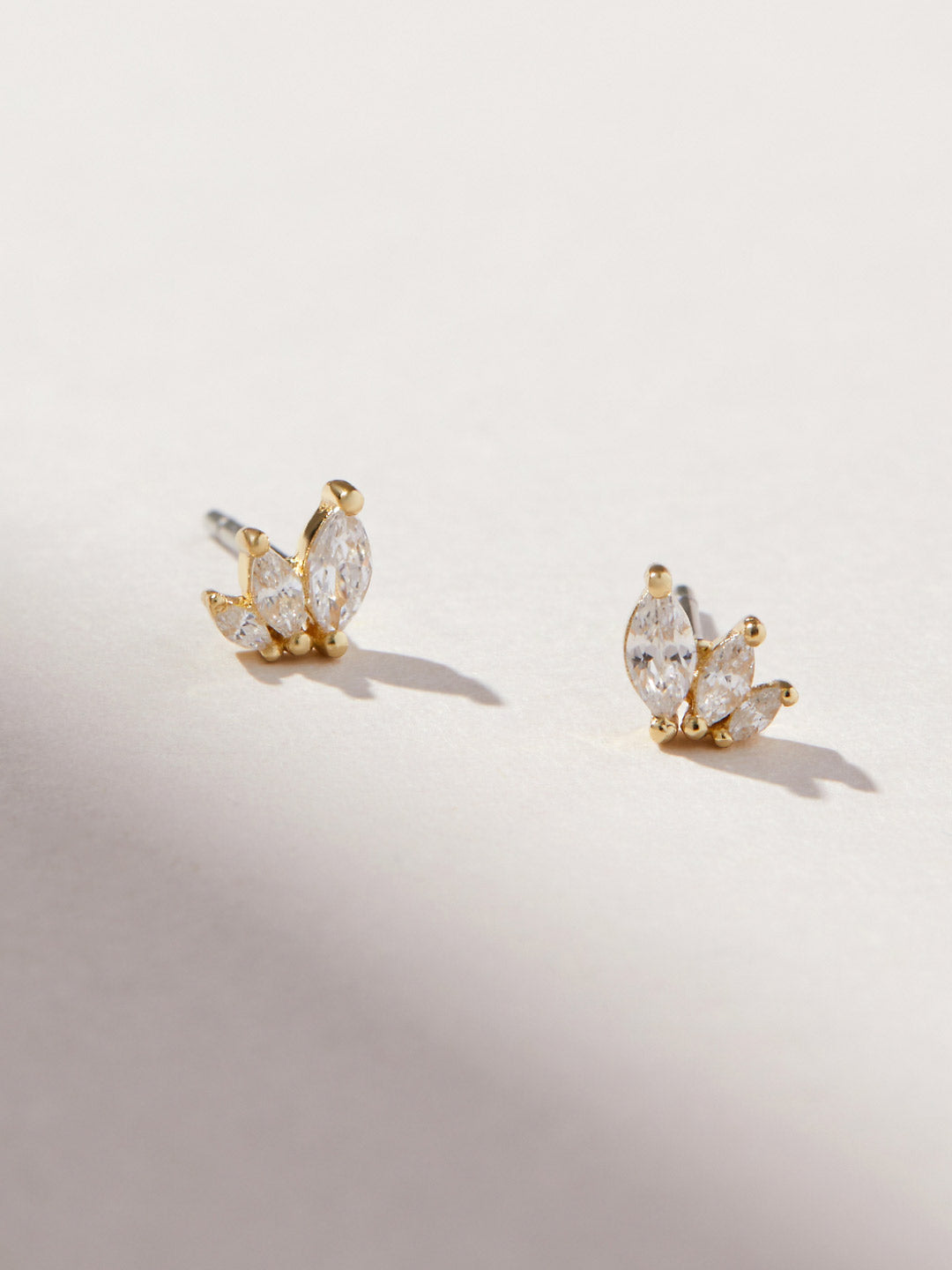 Gold Stud Earrings - Kennedy by MAVERA