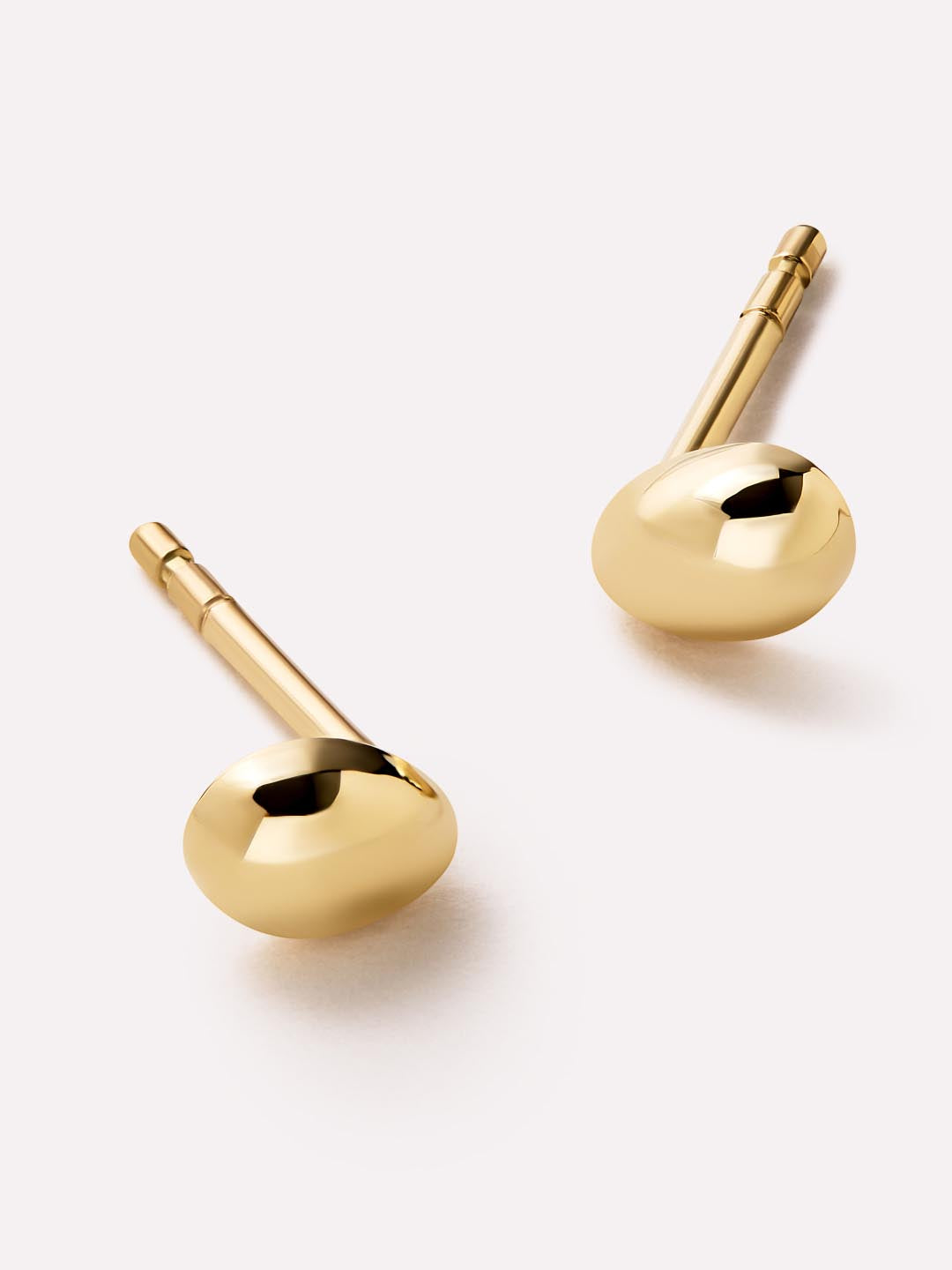 Gold Stud Earrings - Gold Mini Teardrop Studs by MAVERA