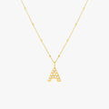 A Pearl Initial Necklace