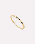 Gold Band Ring - Diamond Station Ring by MAVERA