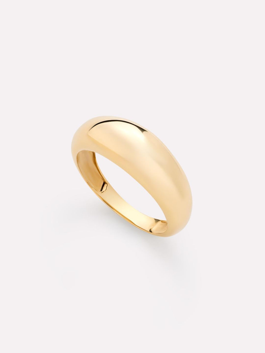 18K gold-plated - Gold Medium Dome Ring by MAVERA