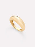 18K gold-plated - Gold Medium Dome Ring by MAVERA