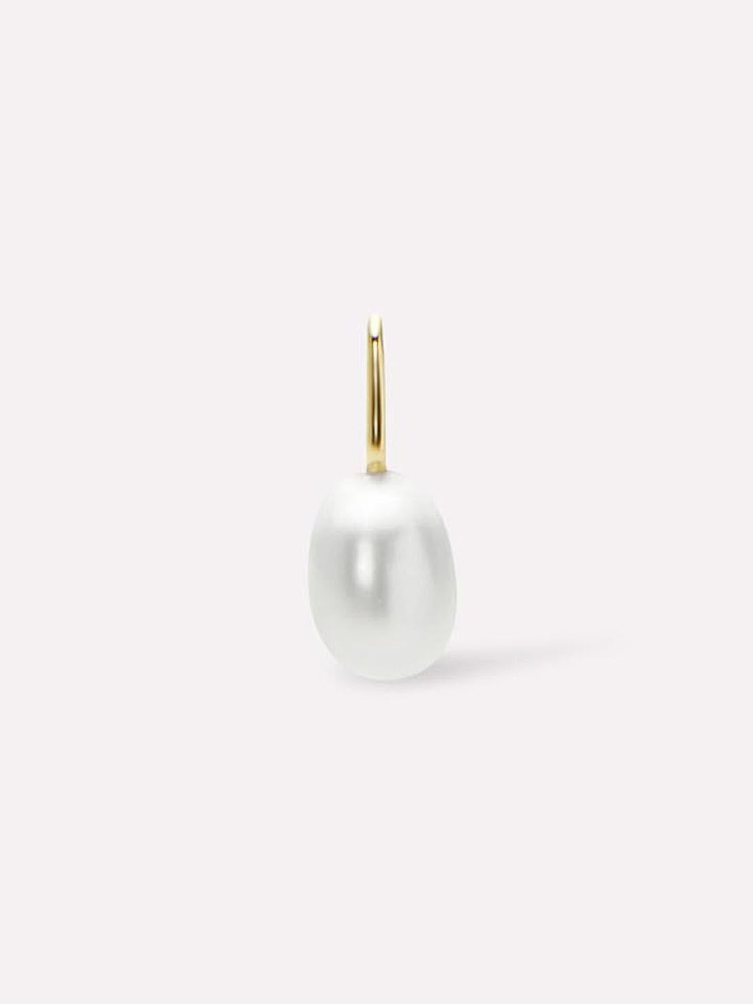 Gold Pendant - Gold Pearl Charm by MAVERA