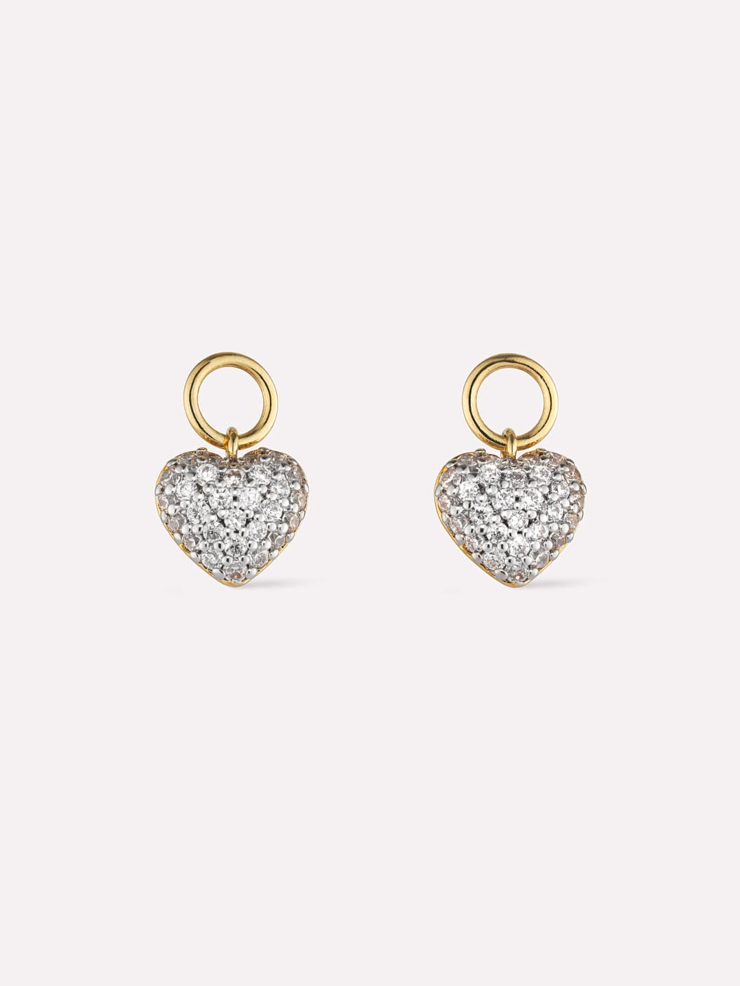Earring Charms - Pave Heart Charms by MAVERA