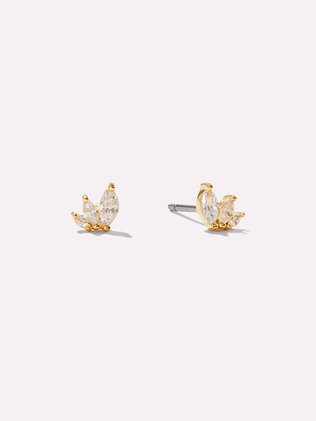 Gold Stud Earrings - Kennedy by MAVERA
