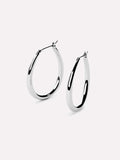 Silver Hoop Earrings - Cuidado Silver by MAVERA