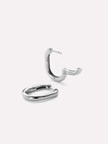 Silver Hoop Earrings - Rox Small Silver by MAVERA
