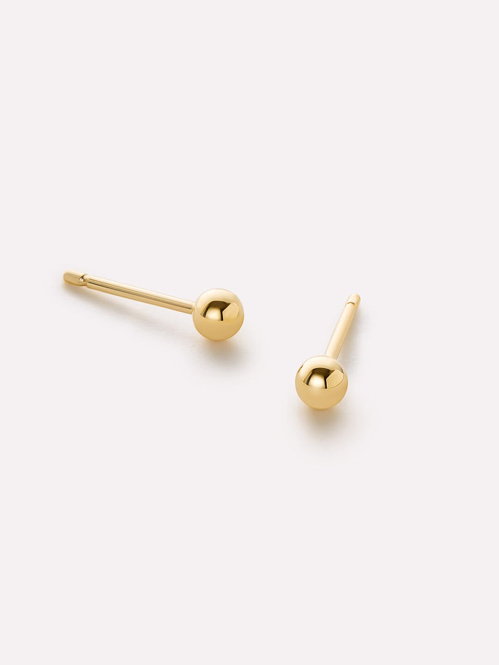 Gold Stud Earrings - Gold Mini Ball Studs by MAVERA