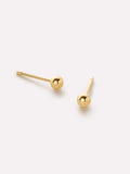 Gold Stud Earrings - Gold Mini Ball Studs by MAVERA
