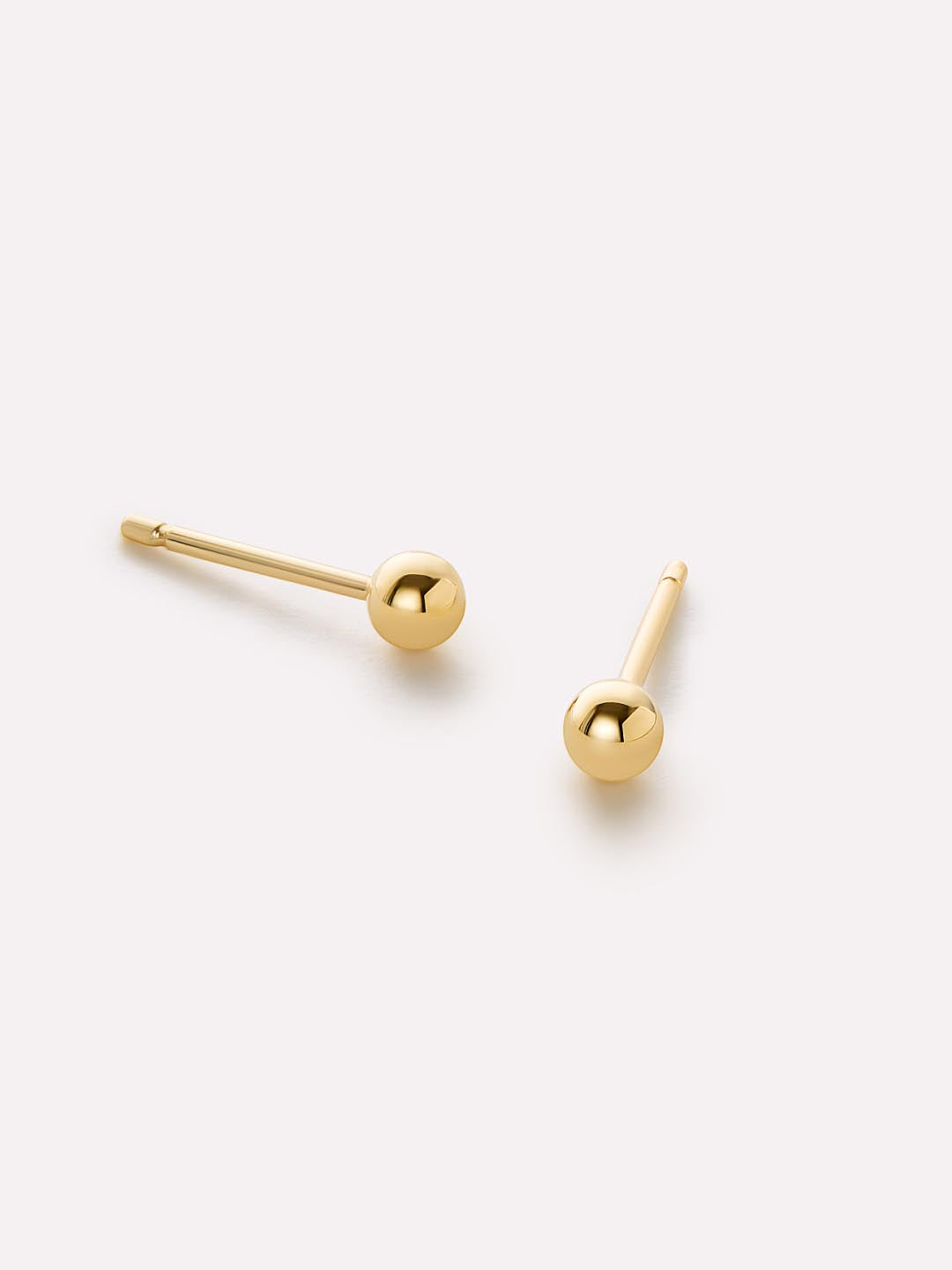 Gold Stud Earrings - Gold Mini Ball Studs by MAVERA