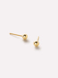 Gold Stud Earrings - Gold Small Ball Studs by MAVERA