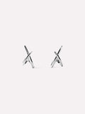 Silver Stud Earrings - Sloane Silver by MAVERA