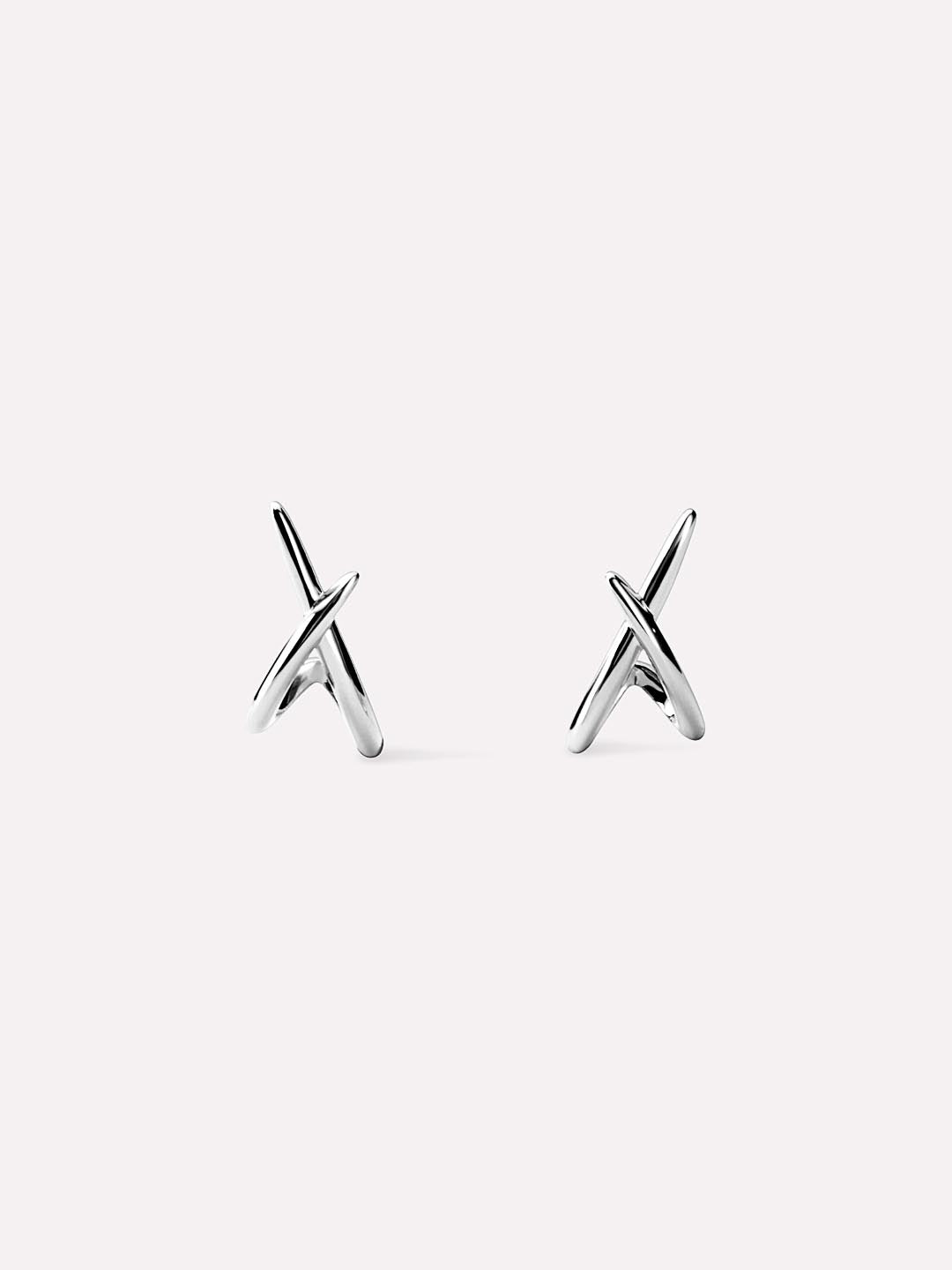 Silver Stud Earrings - Sloane Silver by MAVERA