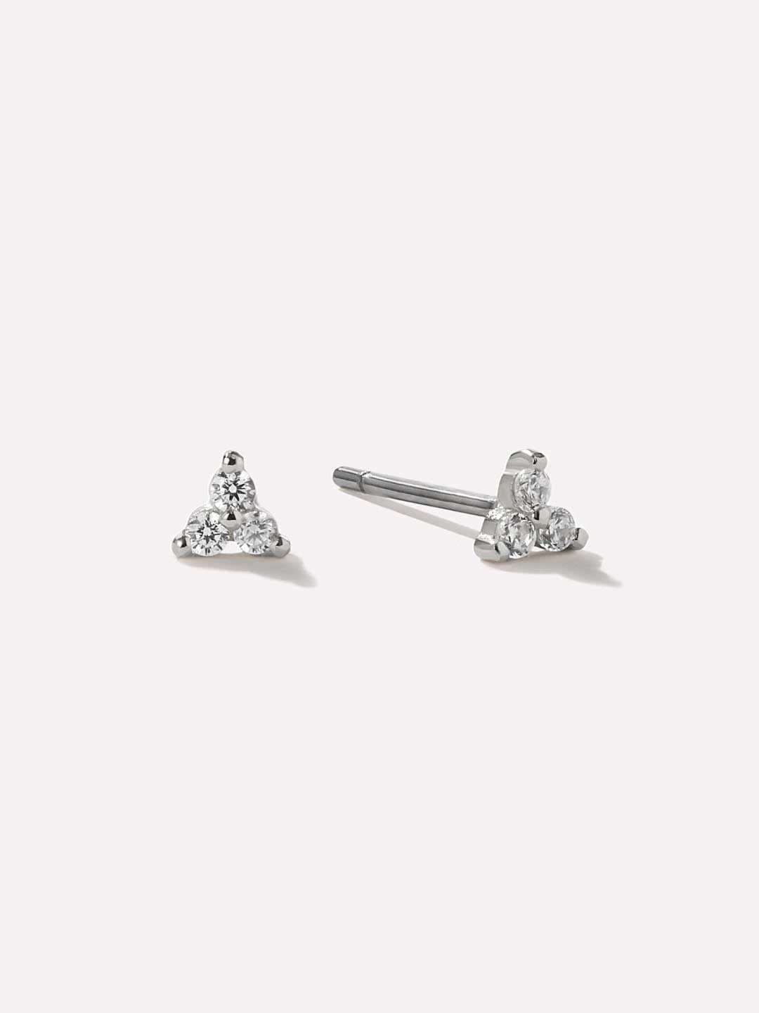 Small Stud Earring - Zara Silver by MAVERA