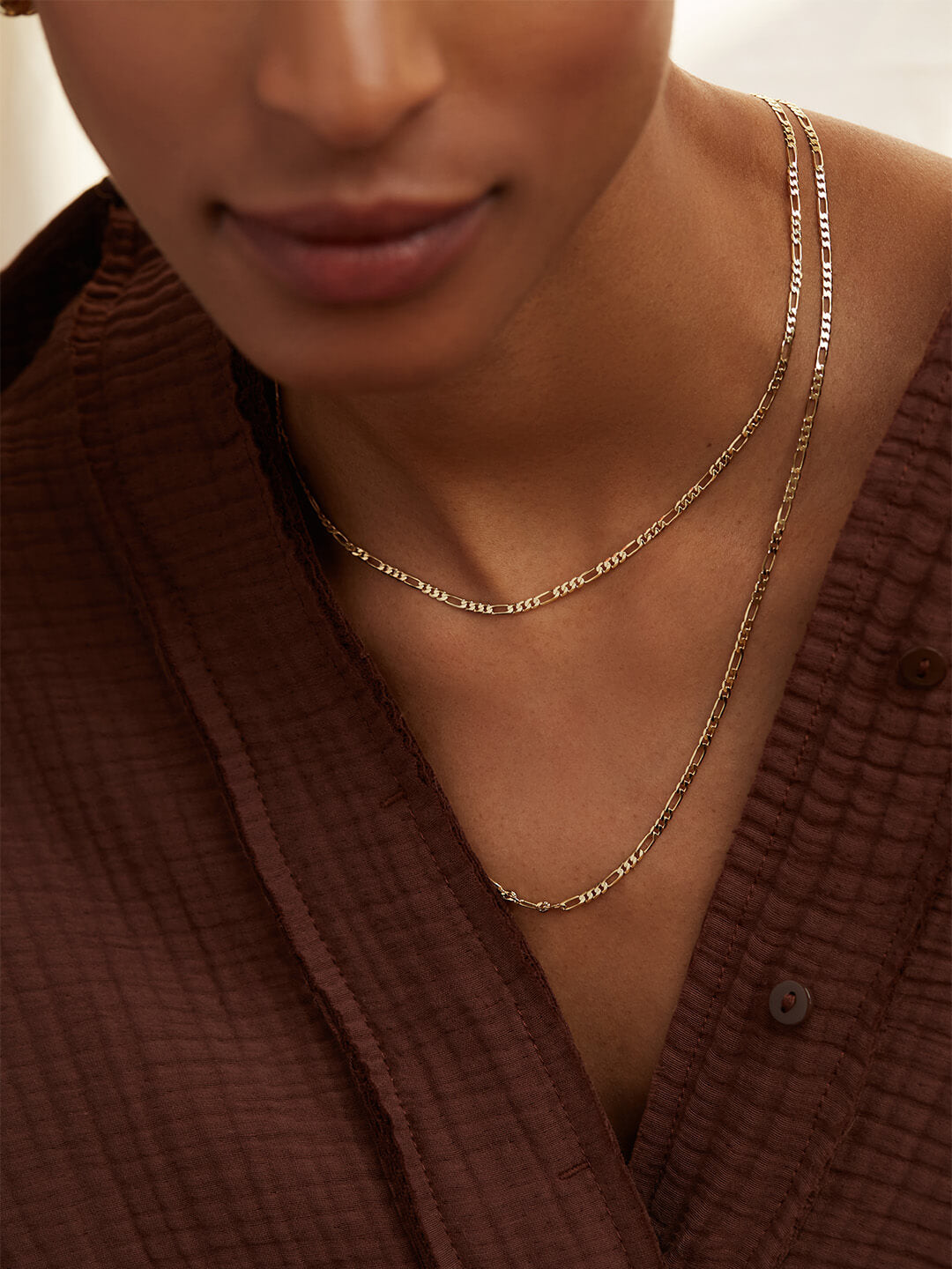 Figaro Chain Necklace - Leo Regular Short by MAVERA
