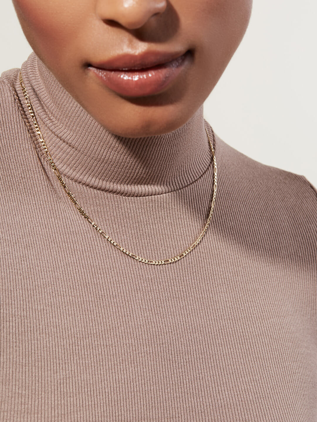Figaro Chain Necklace - Leo Regular Short by MAVERA