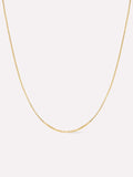 Silver Box Chain Necklace - Jo Gold by MAVERA