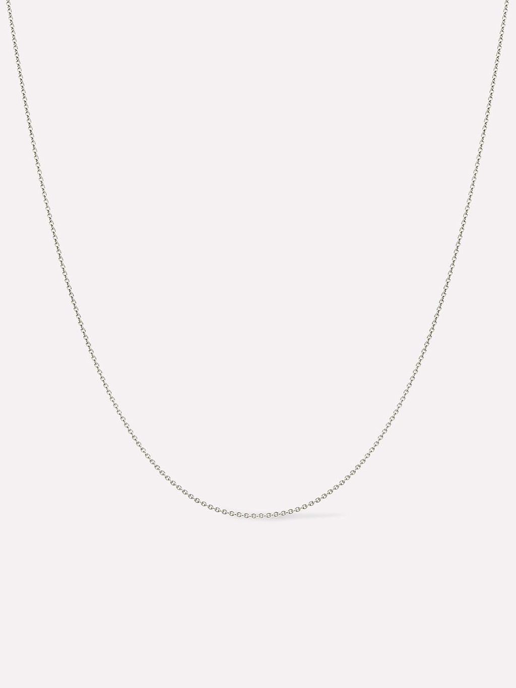 White Gold Chain - White Gold Chain Necklace by MAVERA