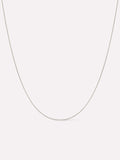 White Gold Chain - White Gold Chain Necklace by MAVERA