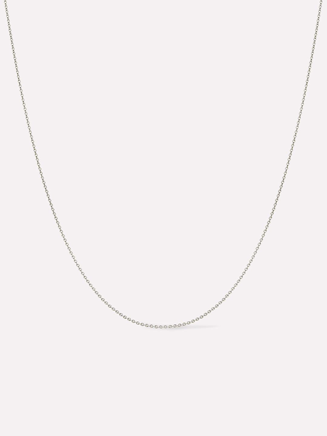 White Gold Chain - White Gold Chain Necklace by MAVERA