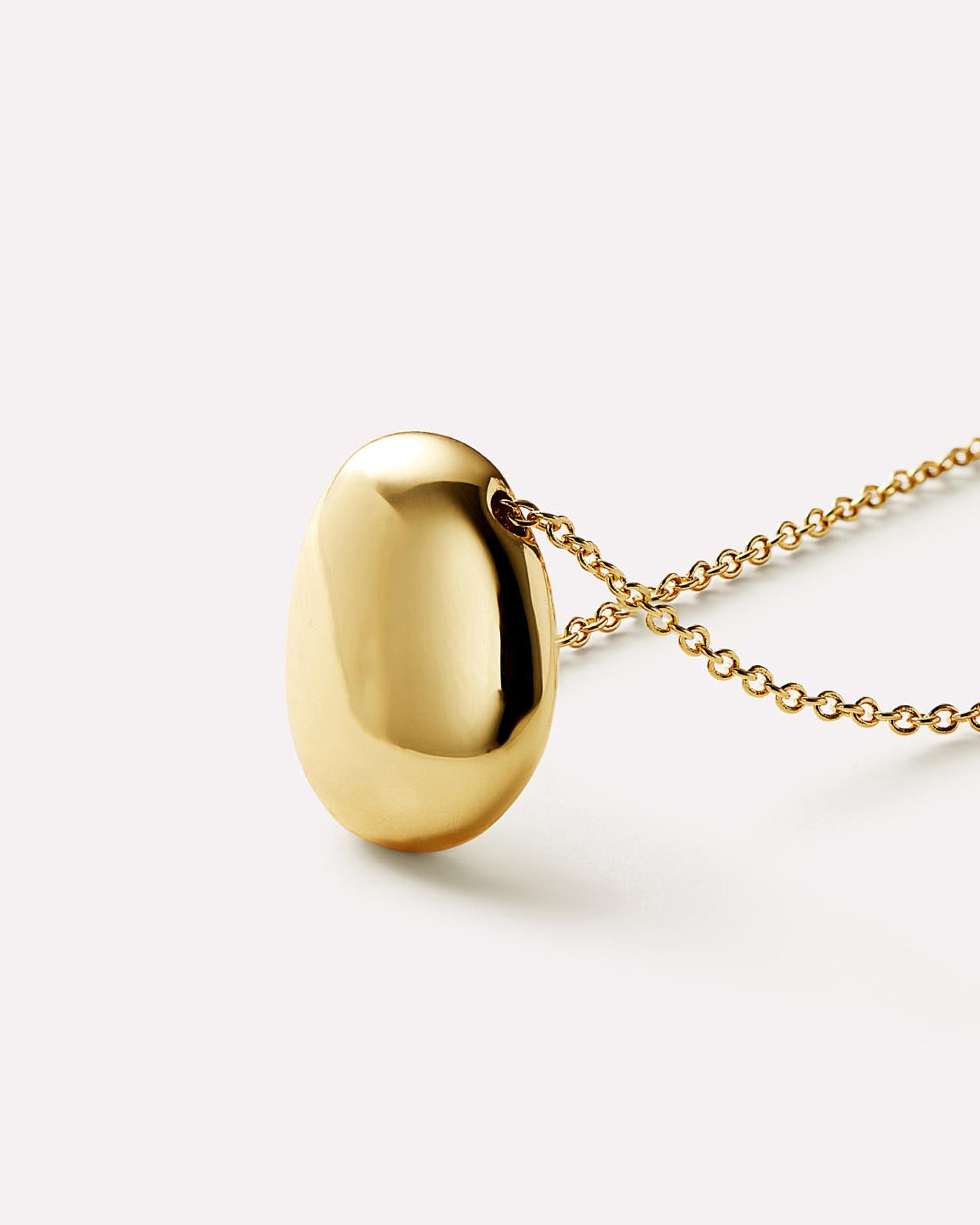 Gold Pendant Necklace - Pebble Mini by MAVERA