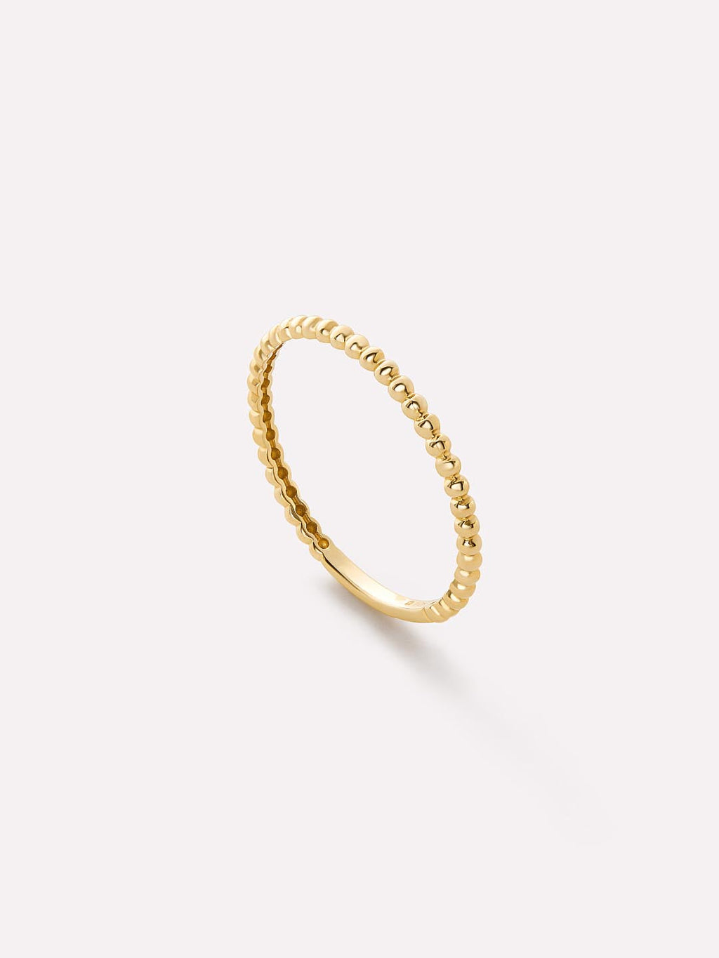 Gold Band Ring - Gold Bead Ring by MAVERA