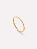 Gold Band Ring - Gold Bead Ring by MAVERA